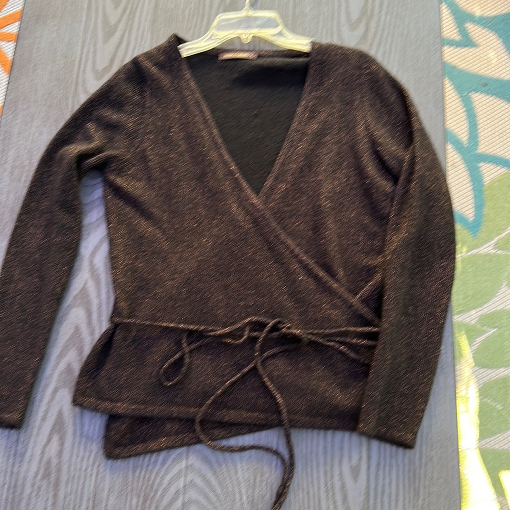 Vintage Sparkly Wrap Sweater- Like new